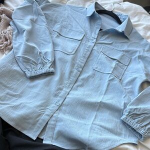 Light Blue Button-Up Shirt